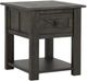 Magnussen Home® Garrett Weathered Charcoal End Table-0