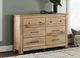 Signature Design by Ashley® Makidern Tan 6-Drawer Dresser-1