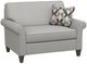 Flexsteel® Westside Silver Glacier Chair and a Half-0