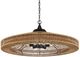 Currey & Company Maldives Natural/Satin Black Chandelier-0