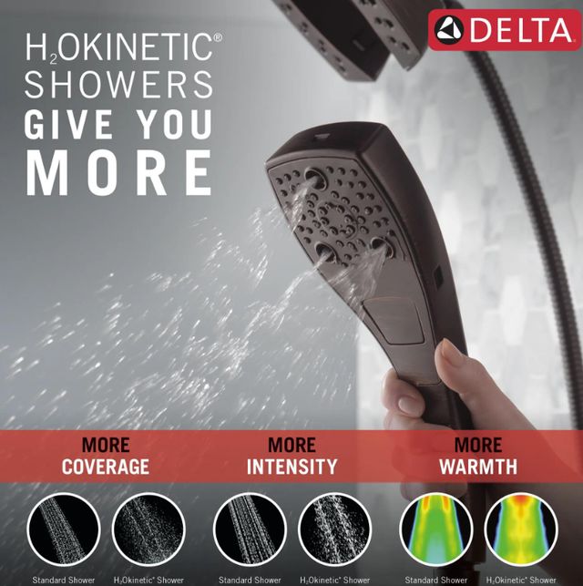 Delta Universal Showering Venetian Bronze H2Okinetic® In2ition® 5-Setting Two-in-One Shower-4