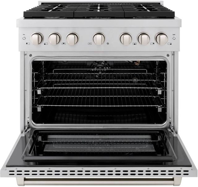 ZLINE Paramount Series 36" Stainless Steel Pro Style Gas Range-1