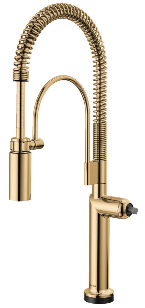 Brizo Odin® Brilliance® Polished Gold SmartTouch® Semi-Professional Kitchen Faucet-0
