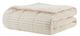 Olliix by Premier Comfort Parker Ivory 60" x 70" Corduroy Plush down alternative Throw-0