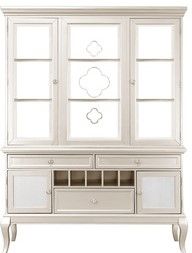 Mazin Furniture Crawford Silver Buffet & Hutch