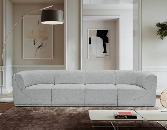 Meridian Furniture Ollie 4-Piece Gray Modular Sofa-3