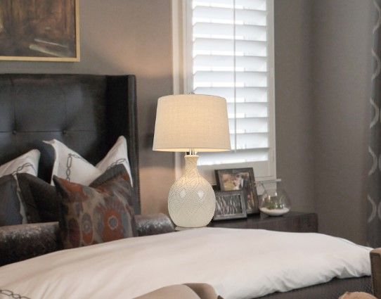 Cal® Lighting & Accessories Bogalusa  2-Piece Ivory Table Lamp Set-1