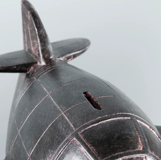 Crestview Collection Airplane Gray Statue-3