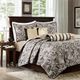 Olliix by Madison Park 6 Piece Black Full/Queen Aubrey Reversible Coverlet Set-0