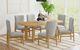 Elements International Portland 7-Piece Gray/Natural Dining Set-1