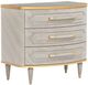Michael Amini® St. Charles Dove Gray 3-Drawer Nightstand-0