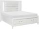 Homelegance® Tamsin White Metallic Eastern King Platform Storage Bed with LED Lighting-0