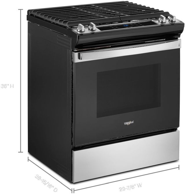 Whirlpool® 30" Stainless Steel Freestanding Gas Range-9