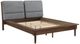 Homelegance® Astrid Gray/Walnut California King Upholstered Panel Bed-4