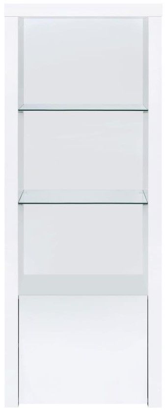 Coaster® Jude Glossy White Bookcase-1