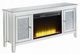 ACME Furniture Noralie Mirrored 2-Door TV Stand with Electric Fireplace-0