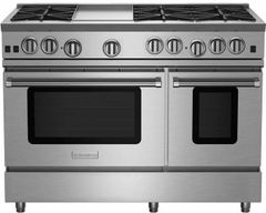 BlueStar® RNB Series 48" Stainless Steel Pro Style Natural Gas Range