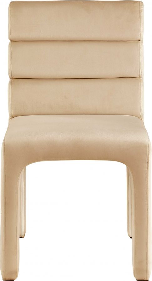 Meridian Furniture Kai Camel Velvet Dining Chair-1