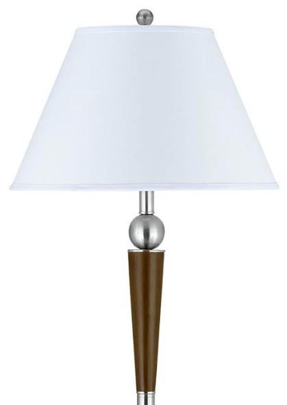 Cal® Lighting & Accessories Brushed Steel Floor Lamp-1