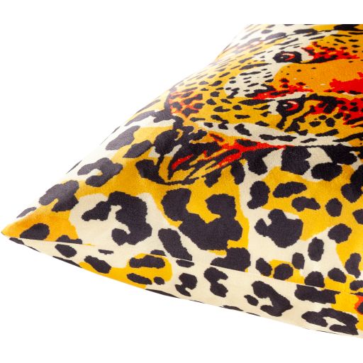 Surya Chloe Saffron 18"x18" Toss Pillow with Down Insert-1