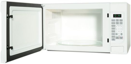 GE® 1.4 Cu. Ft. White Countertop Microwave-1