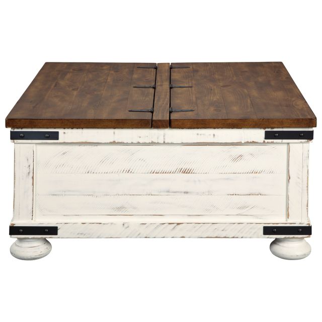Signature Design by Ashley® Wystfield 3-Piece White/Brown Living Room Table Set-1
