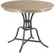 Kincaid Furniture The Nook Heathered Oak 44" Round Counter Height Table with Black Metal Base -0