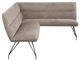 Coaster® Dodson Taupe Upholstered L-Shaped Nook Dining Bench-4