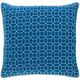 Surya Fenna Sky Blue 22"x22" Toss Pillow with Polyester Insert-0
