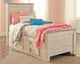 Signature Design by Ashley® Willowton Whitewash Youth Twin Panel Storage Bed-4