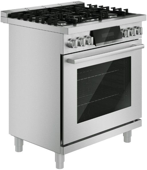 Bosch® 800 Series 30” Stainless Steel Freestanding Gas Range-2