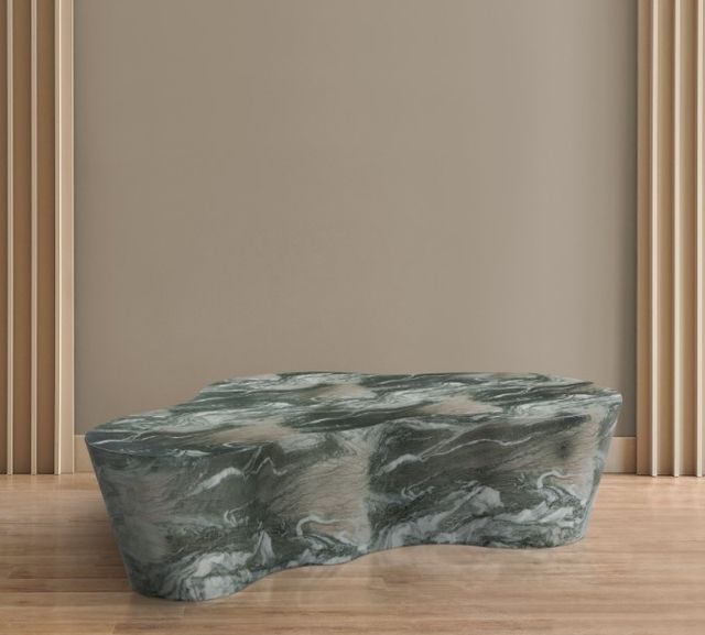 Meridian Furniture Monza Green Marble Coffee Table-4