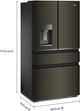 Whirlpool® 36" 18.7 Cu. Ft. Black Stainless Steel Counter Depth French Door Refrigerator-1