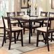 Furniture of America® Brent II Ivory/Dark Cherry Square Counter Height Table-2