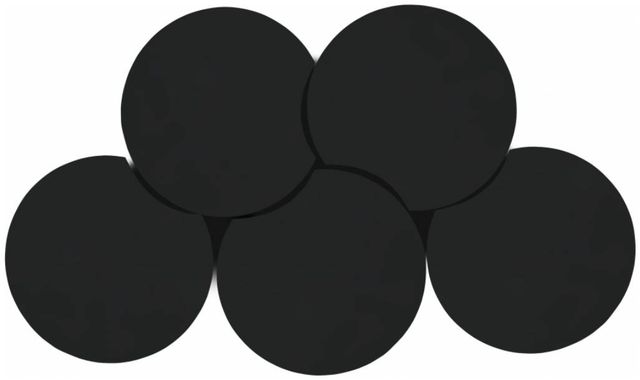Meridian Furniture Dimple 5-Piece Matte Black Modular Nesting Coffee Table Set-1