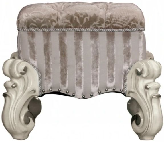 ACME Furniture Versailles Bone White/Ivory Vanity Stool-3