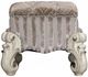 ACME Furniture Versailles Bone White/Ivory Vanity Stool-3