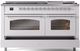 Ilve® Nostalgie II Series 60" White Pro Style Dual Fuel Range-4