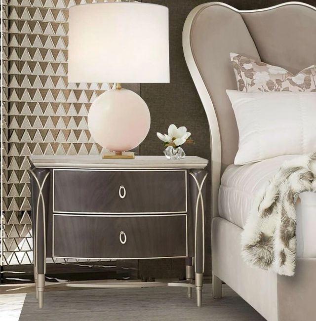 Michael Amini® Villa Cherie Chardonnay/Hazelnut Nightstand-1