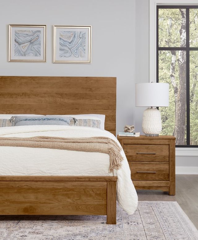 Artisan & Post by Vaughan-Bassett Crafted Cherry Bedroom by Ben & Erin Napier Medium California King Plank Panel Bed-2
