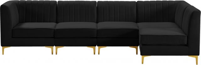 Meridian Furniture Alina Black Velvet Modular Sectional-2