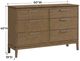 Whittier Wood® Furniture Bailey Nutmeg 60" Low Dresser-2