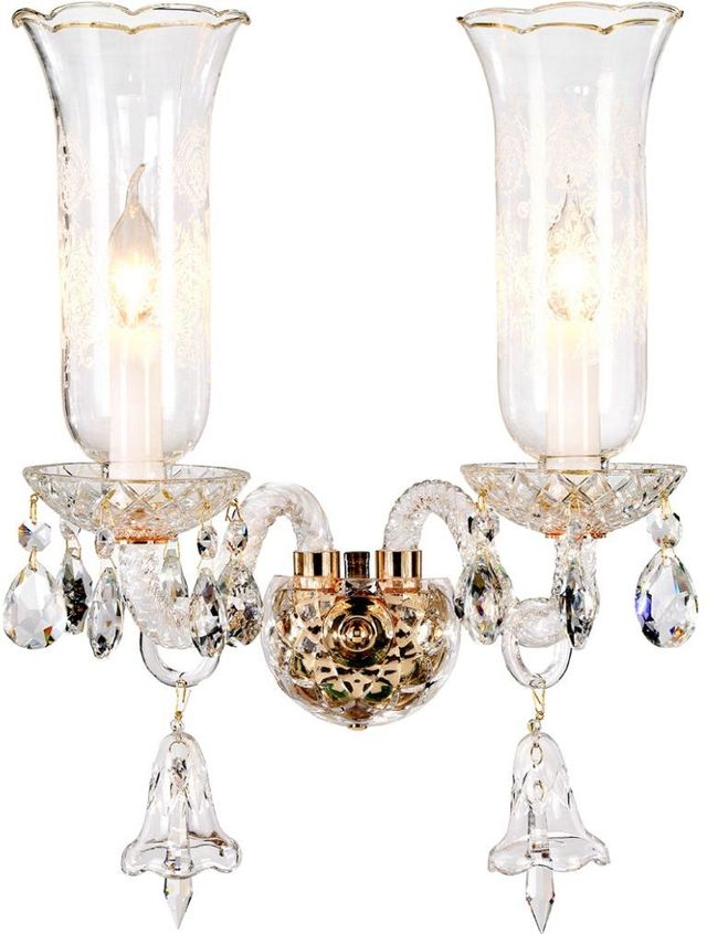 Michael Amini® Winter Palace Clear 2-Light Wall Sconce-0