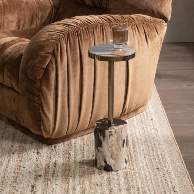 Classic Home Jordyn Molten Husk Small Accent Table-1