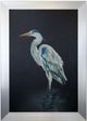 Stylecraft Heron in the Shadows Black/Silver Wall Art -0