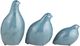 Crestview Collection Partridge 3-Piece Blue Statue Set-1
