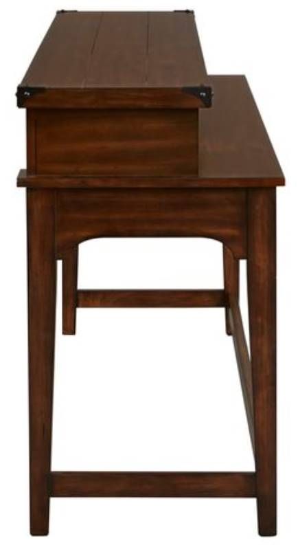 Liberty Furniture Aspen Skies Russet Brown Console Table-2