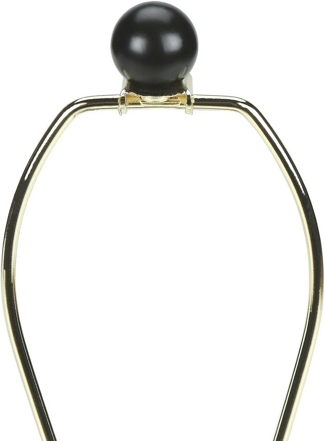 Monarch Specialties Inc. 23"H Black Rattan Table Lamp-1