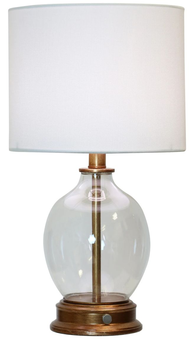 Stylecraft Painted Antique Gold Table Lamp-3