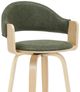 Armen Living Daxton 2-Piece Oak/Vintage Green Counter Stool Set-5